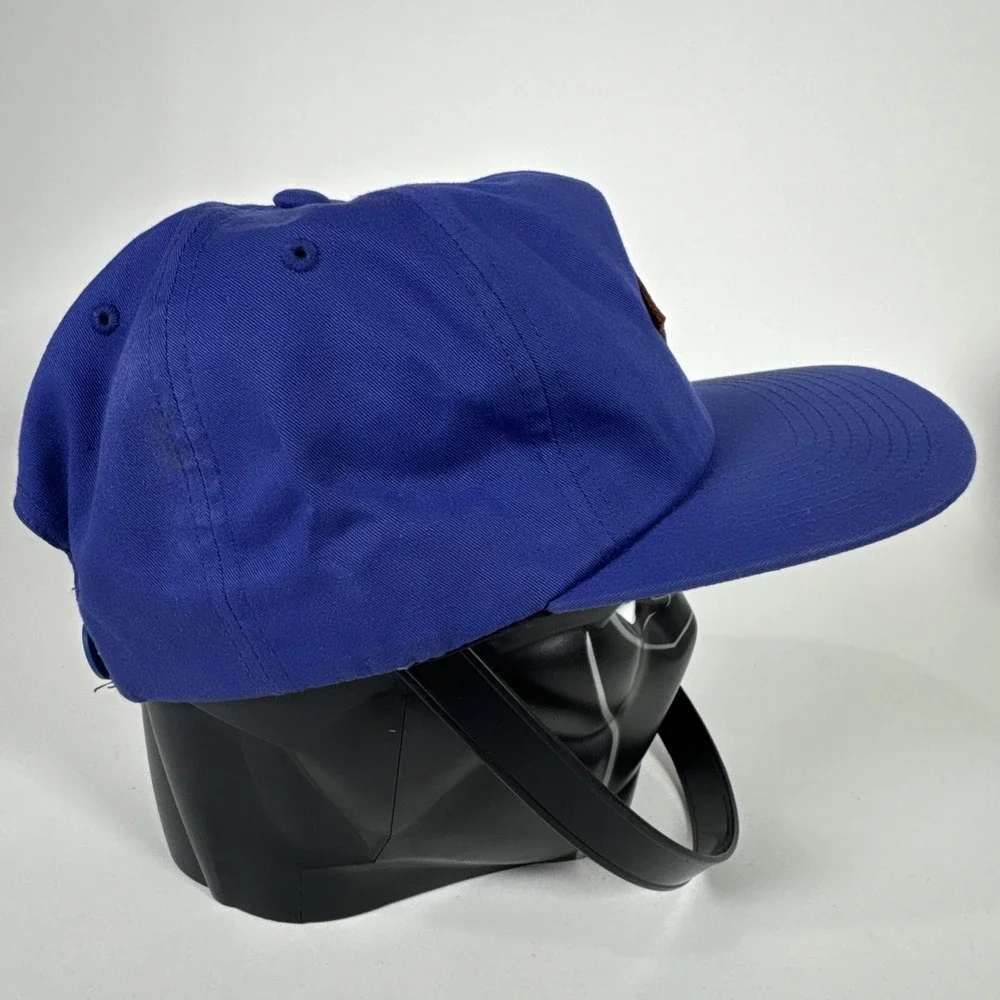 Only NY Logo Leather Patch Blue Hat Cap Adjustable‎ Snapback